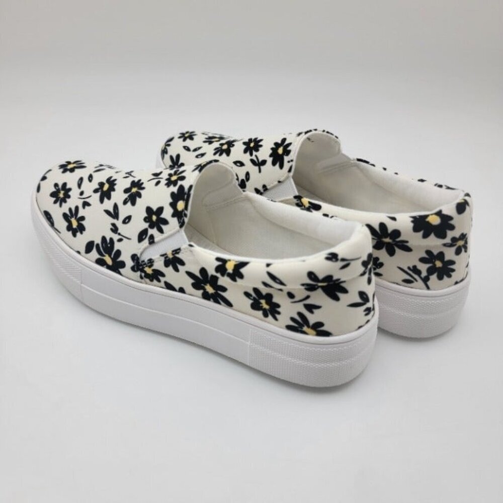 BUY ONE GET ONE FREE Soda Hike Slip-on Fashion Sneaker Daisy Beige - Picture 4 of 5